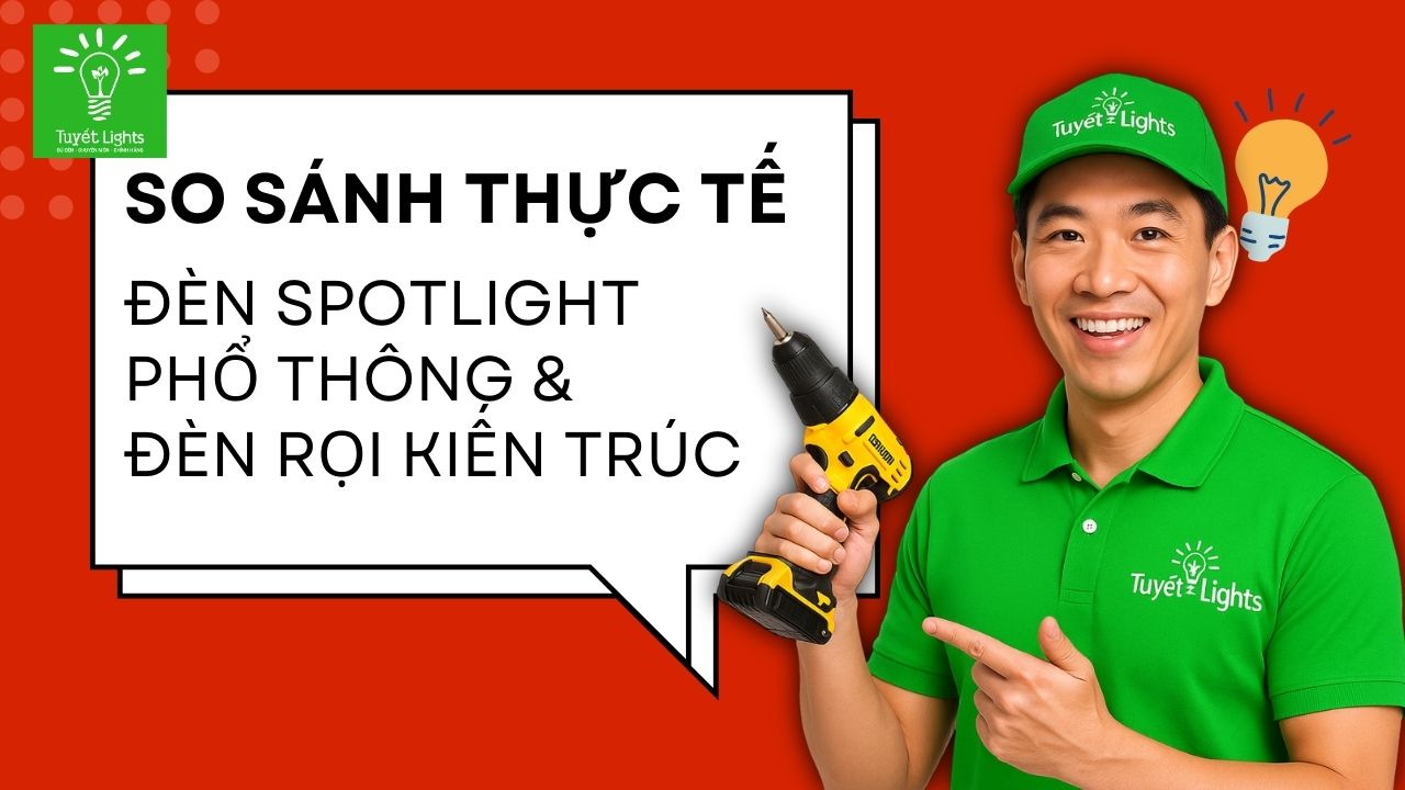 Spotlight phổ thông và spotlight kiến trúc OEM – Nên chọn loại nào?